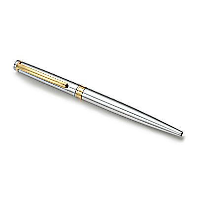 tiffany t clip ballpoint pen sincerely tiffany pen in chrome with gold ...