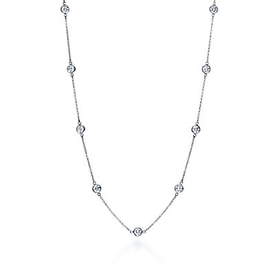 elsa peretti diamonds by the yard necklace tiffany round diamonds ...