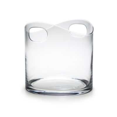 Ice bucket in crystal with handles. Tiffany & Co.