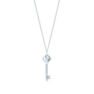 TIFFANY KEYS HEART KEY CHARM