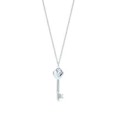 TIFFANY KEYS HEART KEY CHARM