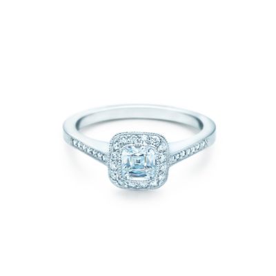 tiffany legacy this patented cushion cut tiffany diamond surrounded by ...