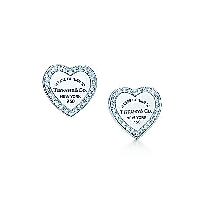 RETURN TO TIFFANYÂ® MINI HEART TAG EARRINGS
