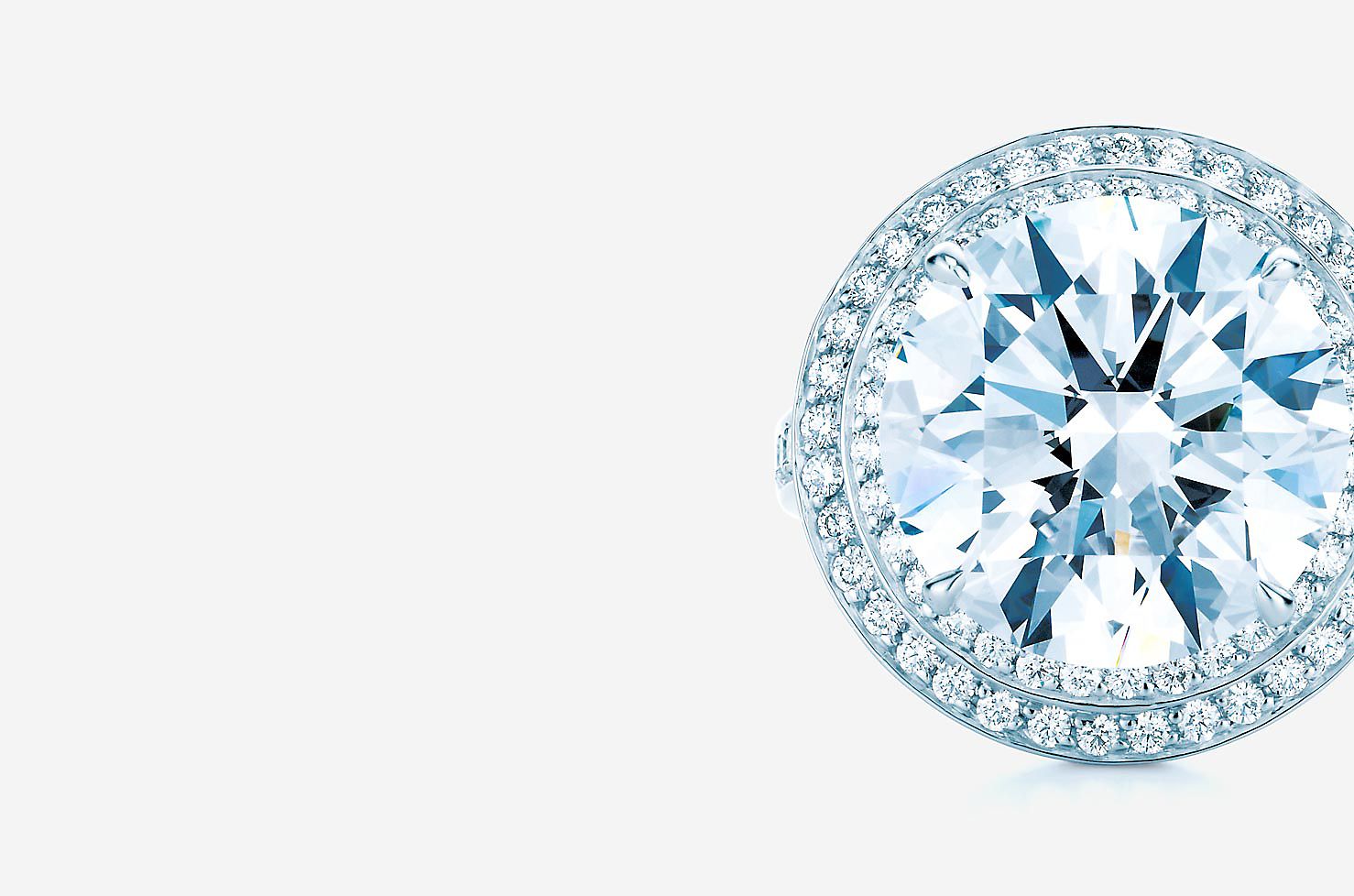Tiffany Harmony® ring in platinum with a round brilliant diamond