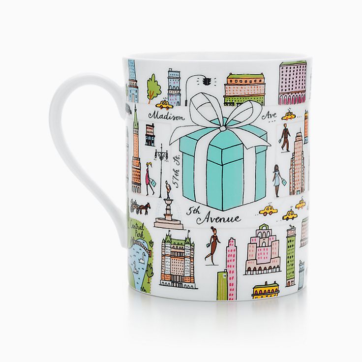 Tiffany & Co.® Fifth Avenue mug in bone china.