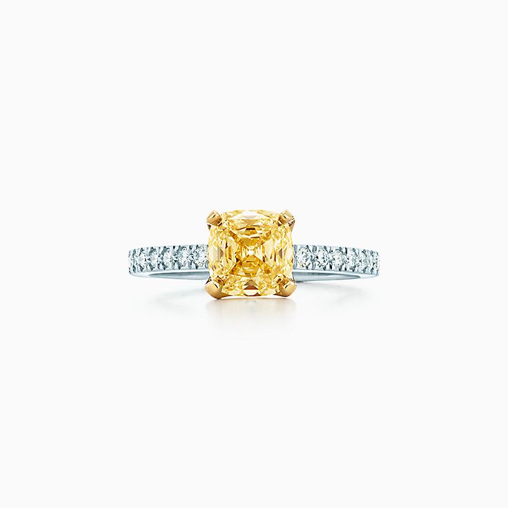 Yellow diamond rings from tiffany