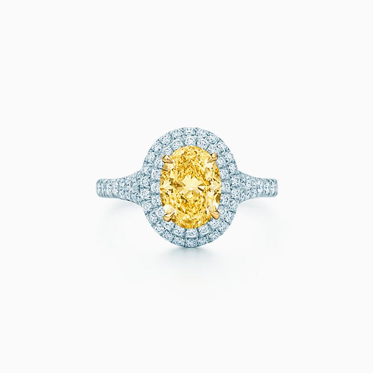 Canary yellow engagement rings cheap