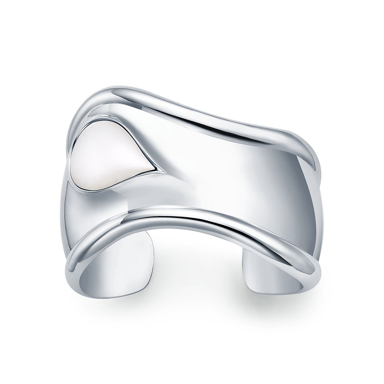 エルサ・ペレッティ™ スモール ボーン カフ ホワイト ネフライト