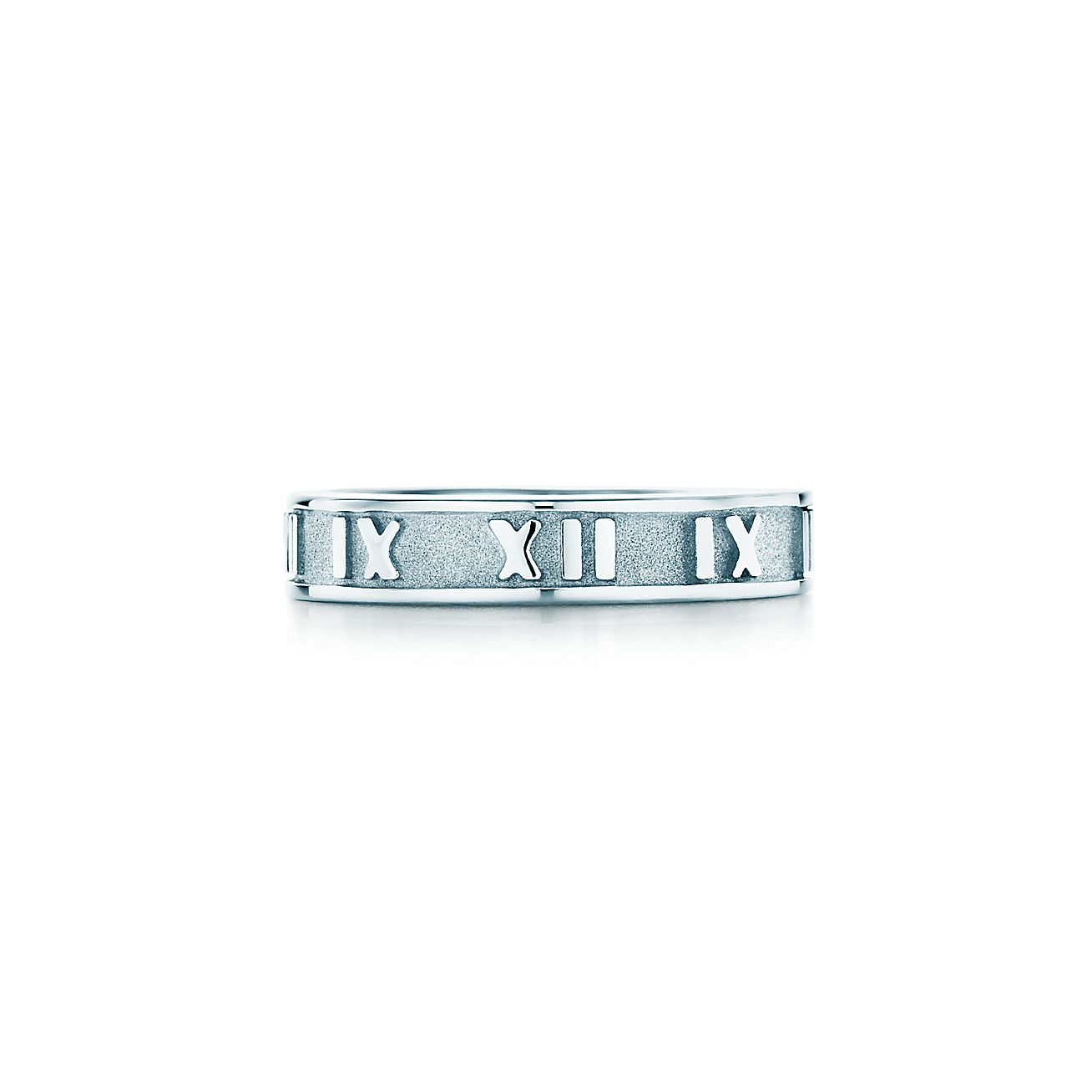 Atlas® narrow ring in sterling silver. Tiffany & Co.