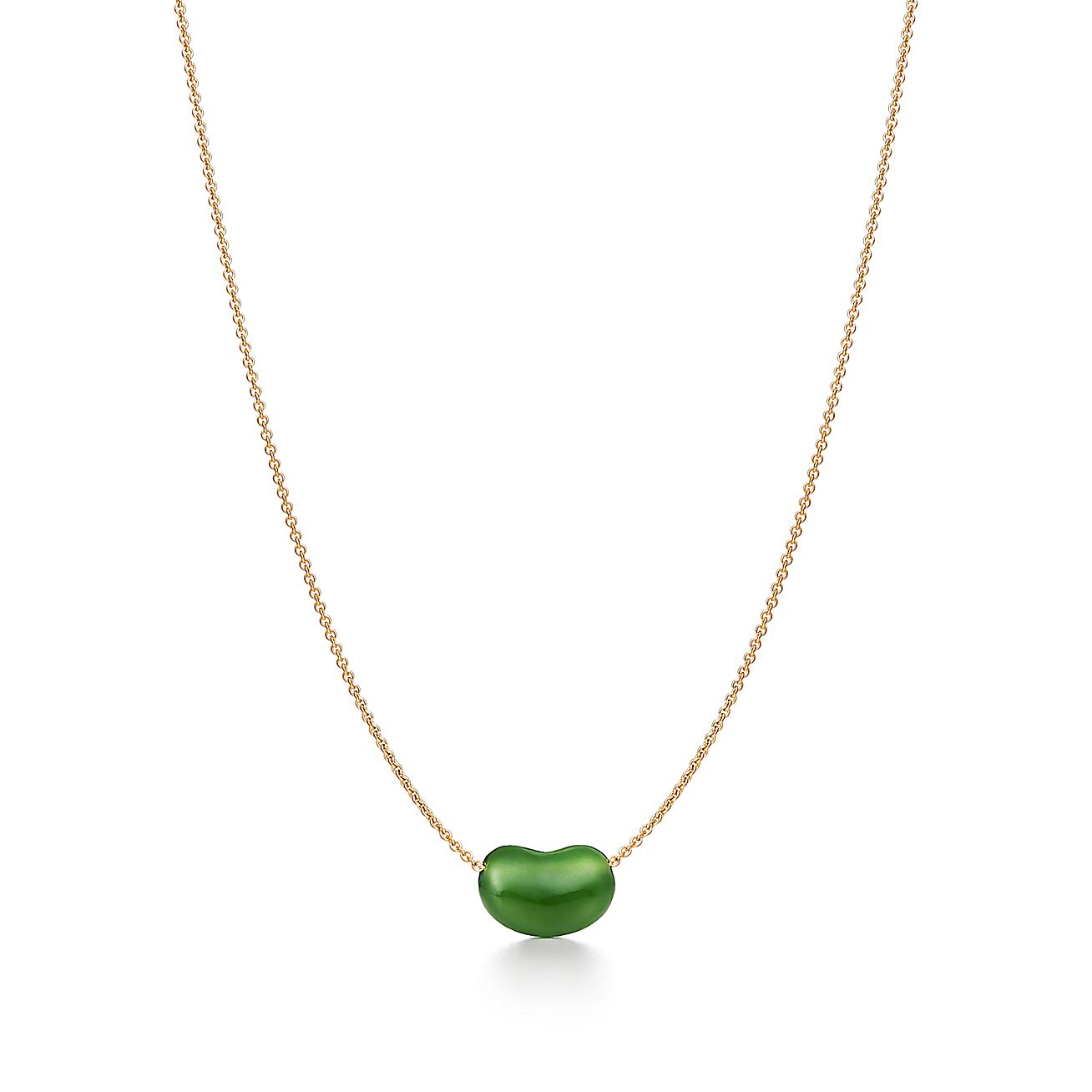 Elsa peretti bean necklace gold clearance