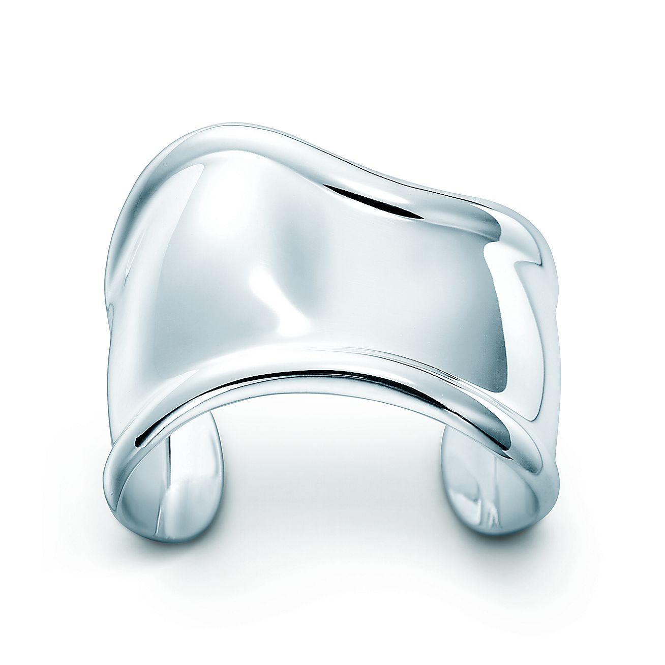 Elsa Peretti® Bone cuff in sterling silver for the left wrist