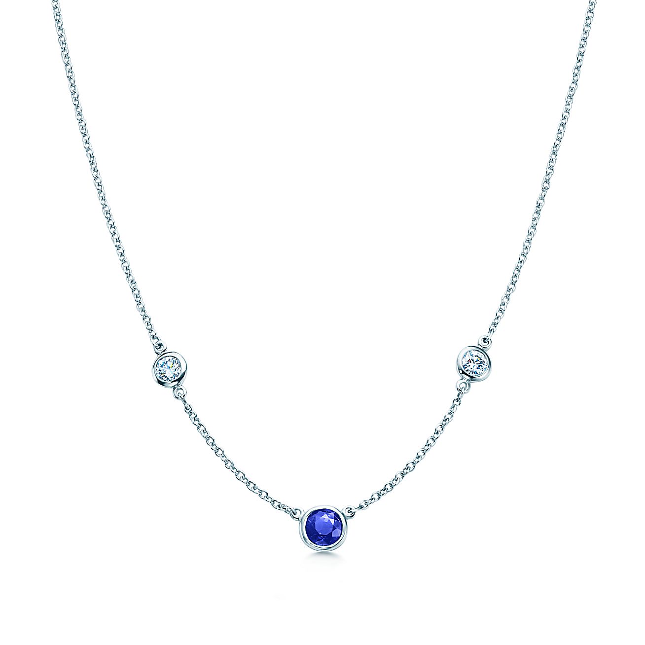 Tiffany elsa peretti diamond necklace clearance