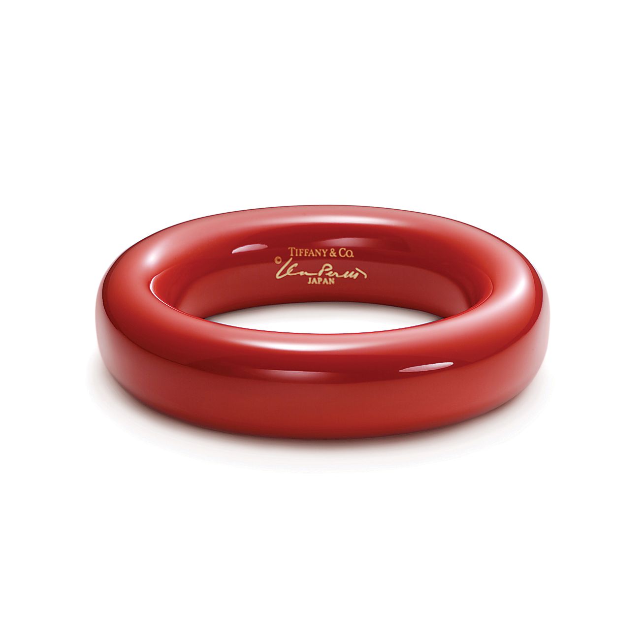 Elsa Peretti® Bangle In Red Lacquer Over Japanese Hardwood Medium Tiffany And Co 