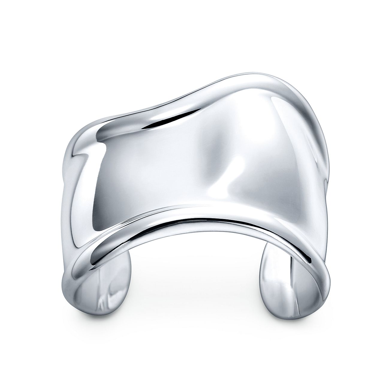 Elsa Peretti® small Bone cuff in sterling silver, 43 mm wide.