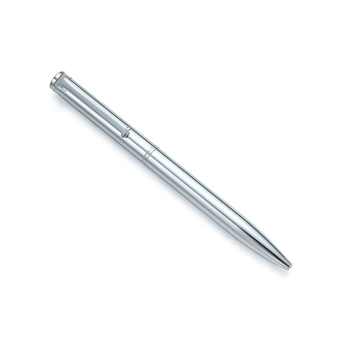 Executive Tiffany Tclip retractable ballpoint pen in sterling silver