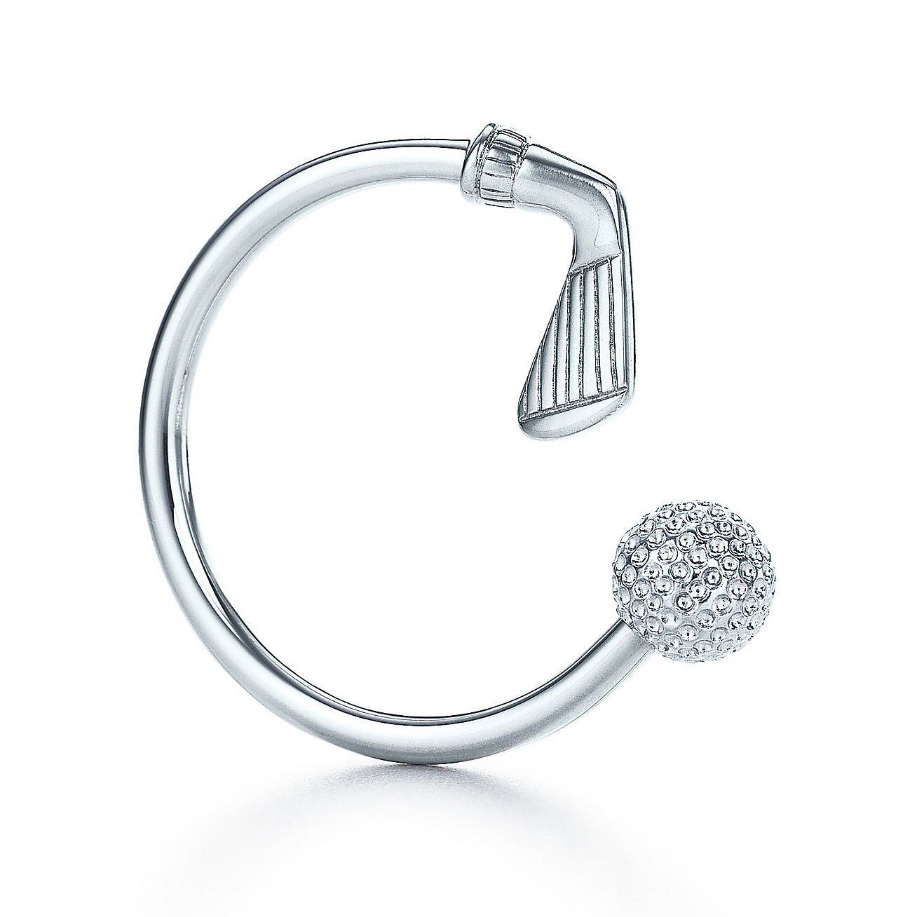 Golf Ball key ring in sterling silver. Tiffany & Co.