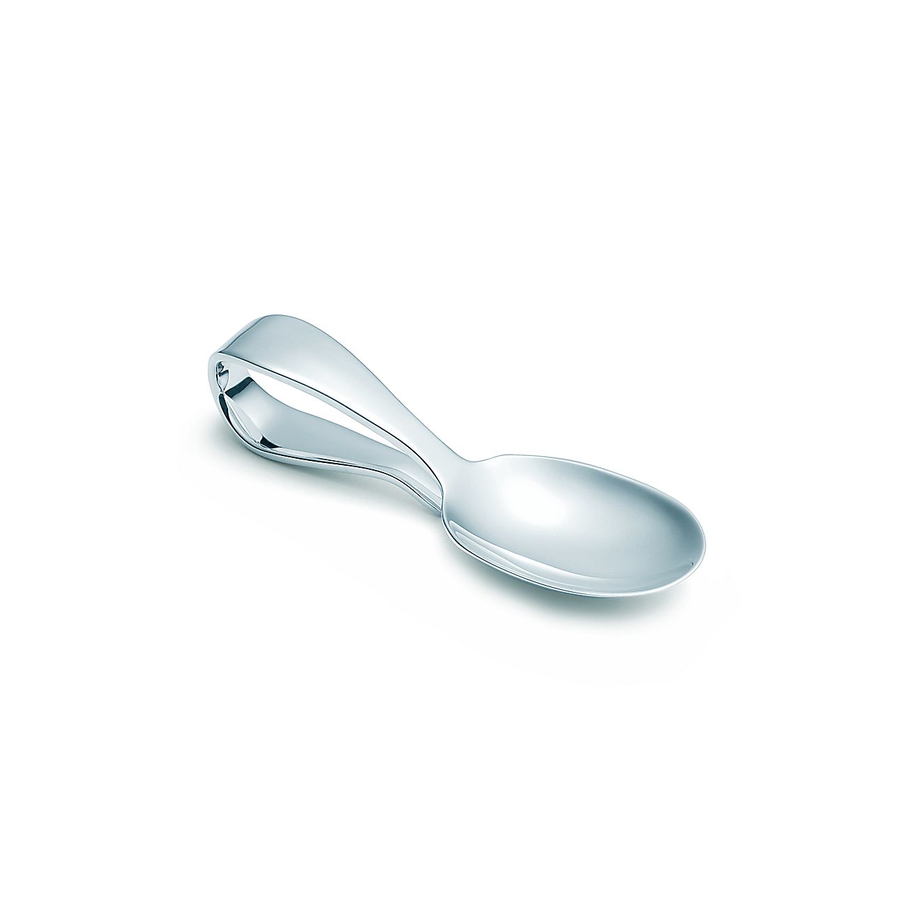 Loop baby spoon in sterling silver. Tiffany & Co.