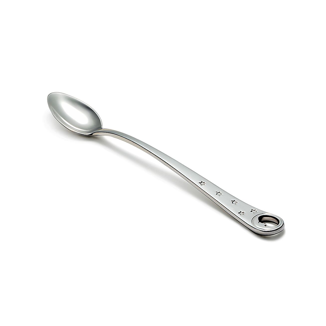 Man in the Moon feeding spoon in sterling silver. Tiffany & Co.