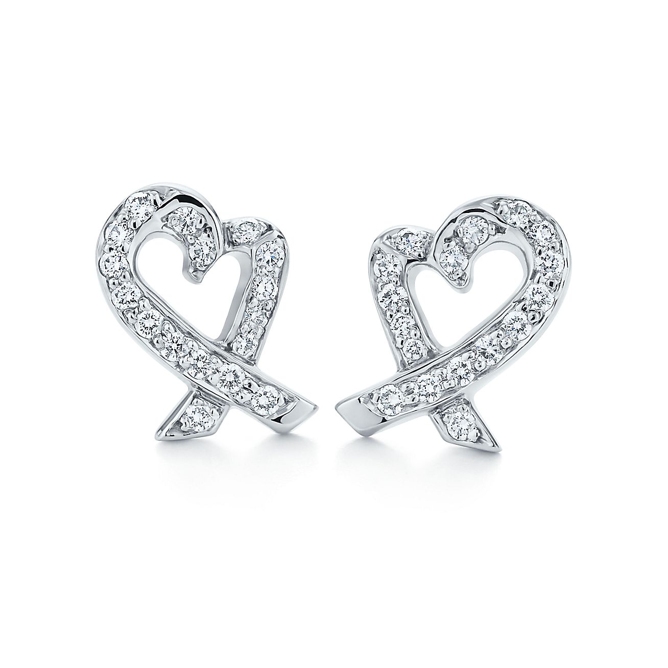 Paloma picasso loving heart earrings Clearance