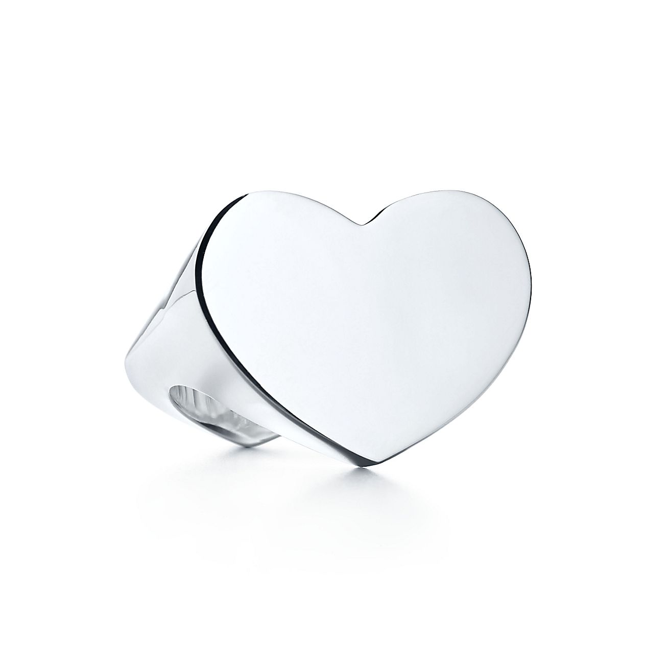 Paloma Picasso® Double Modern Heart ring in sterling silver. | Tiffany