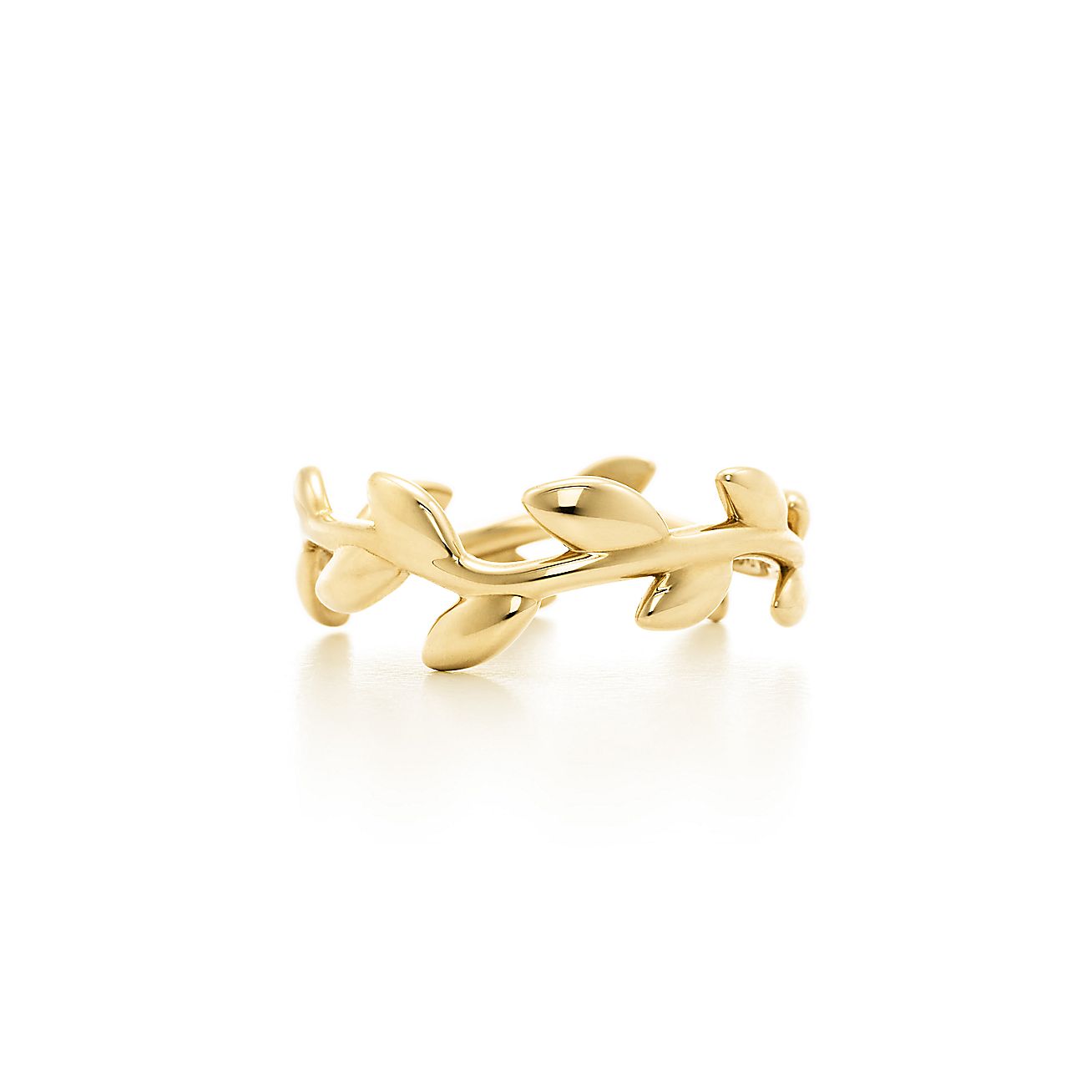 Paloma Picasso® Olive Leaf Narrow Band Ring In 18k Gold Tiffany And Co