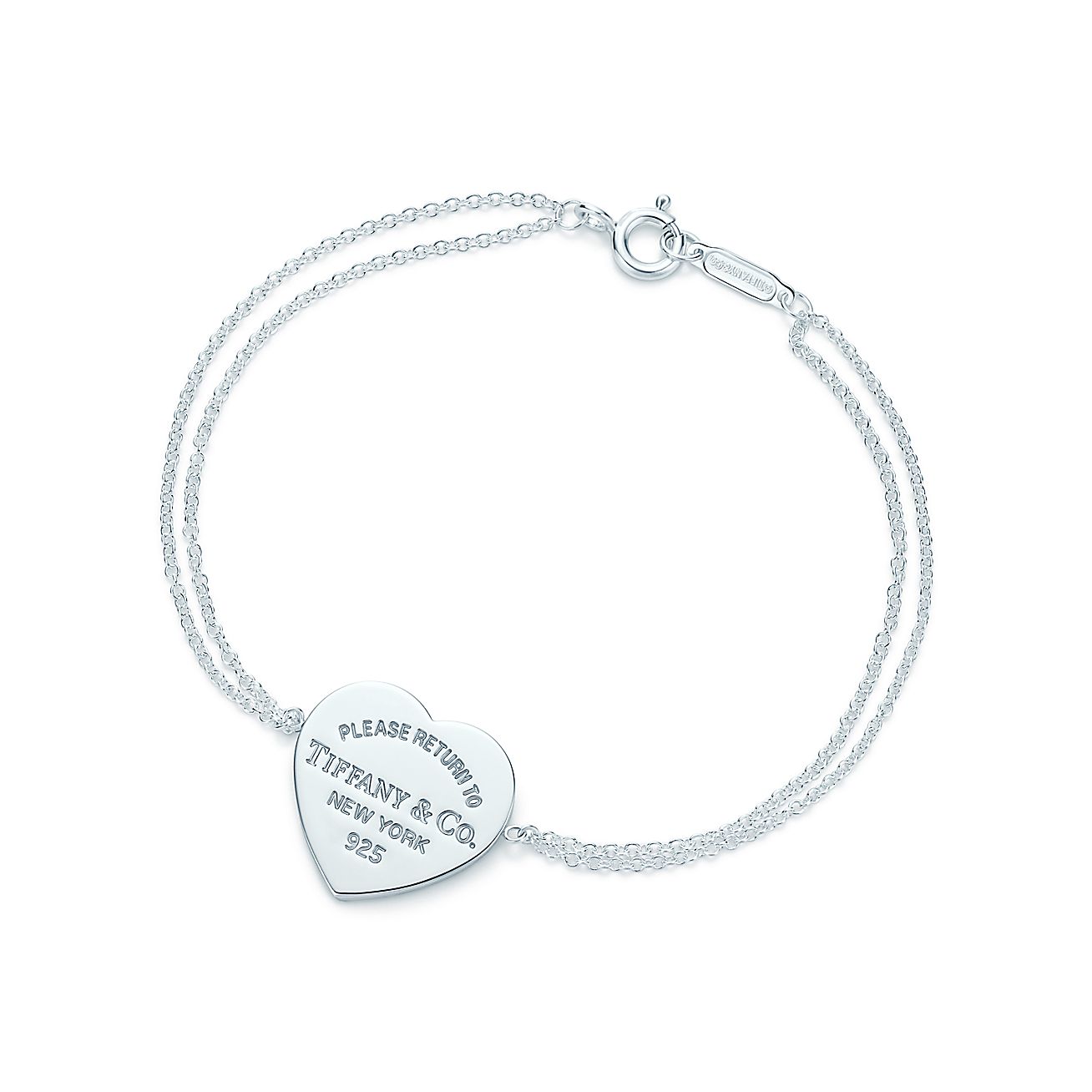 Bracciale con ciondolo a cuore Return to Tiffany™ in argento,