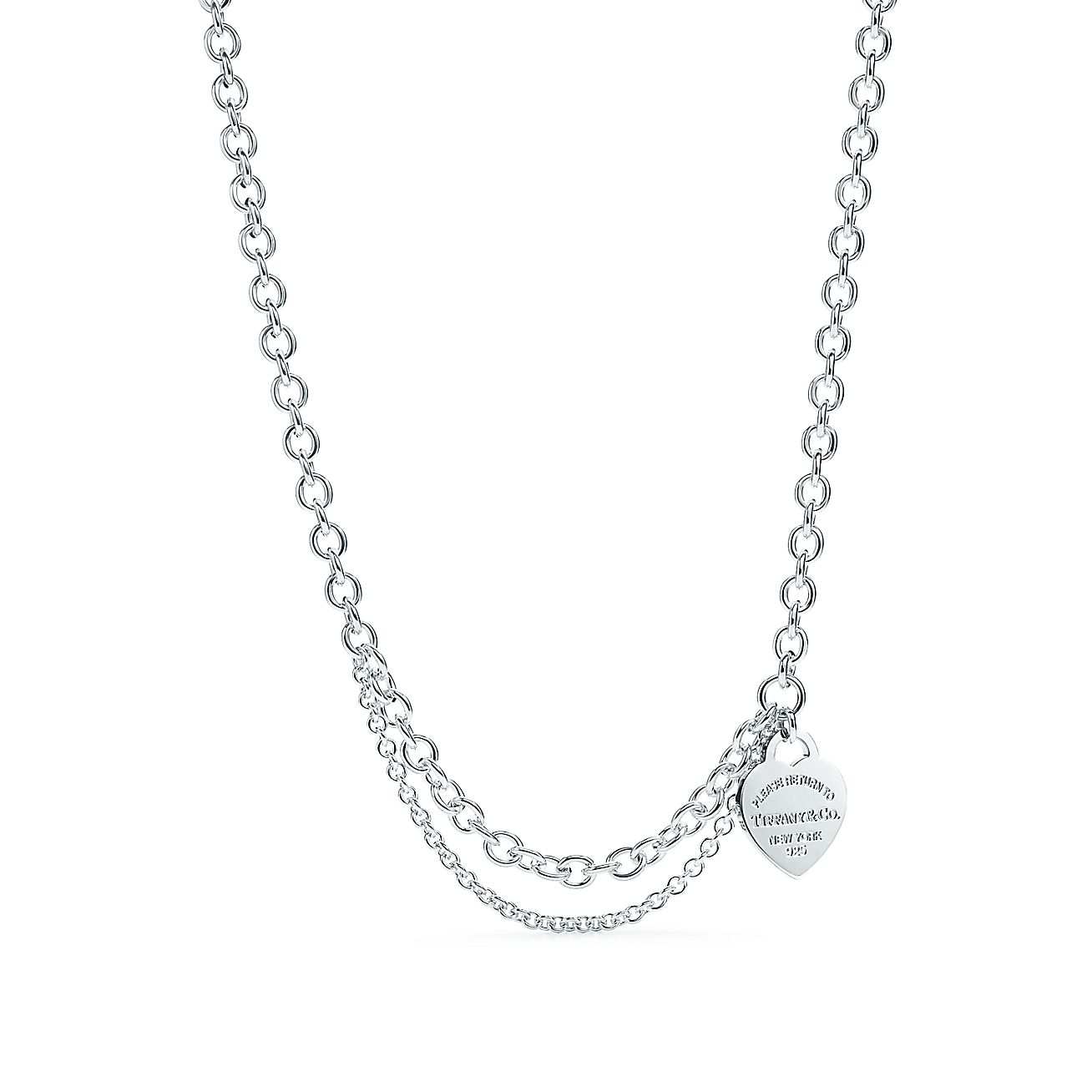Tiffany necklace heart chain
