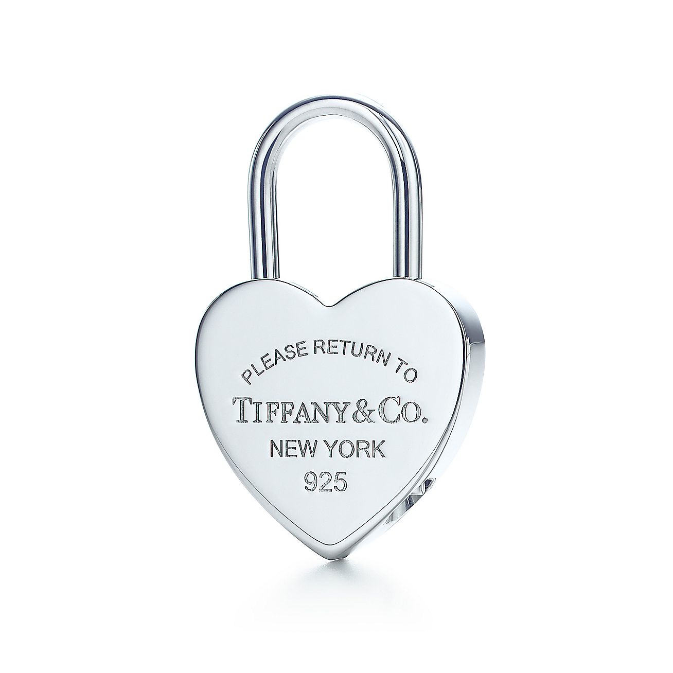 Return to Tiffany® heart lock key ring in sterling silver. Tiffany & Co.