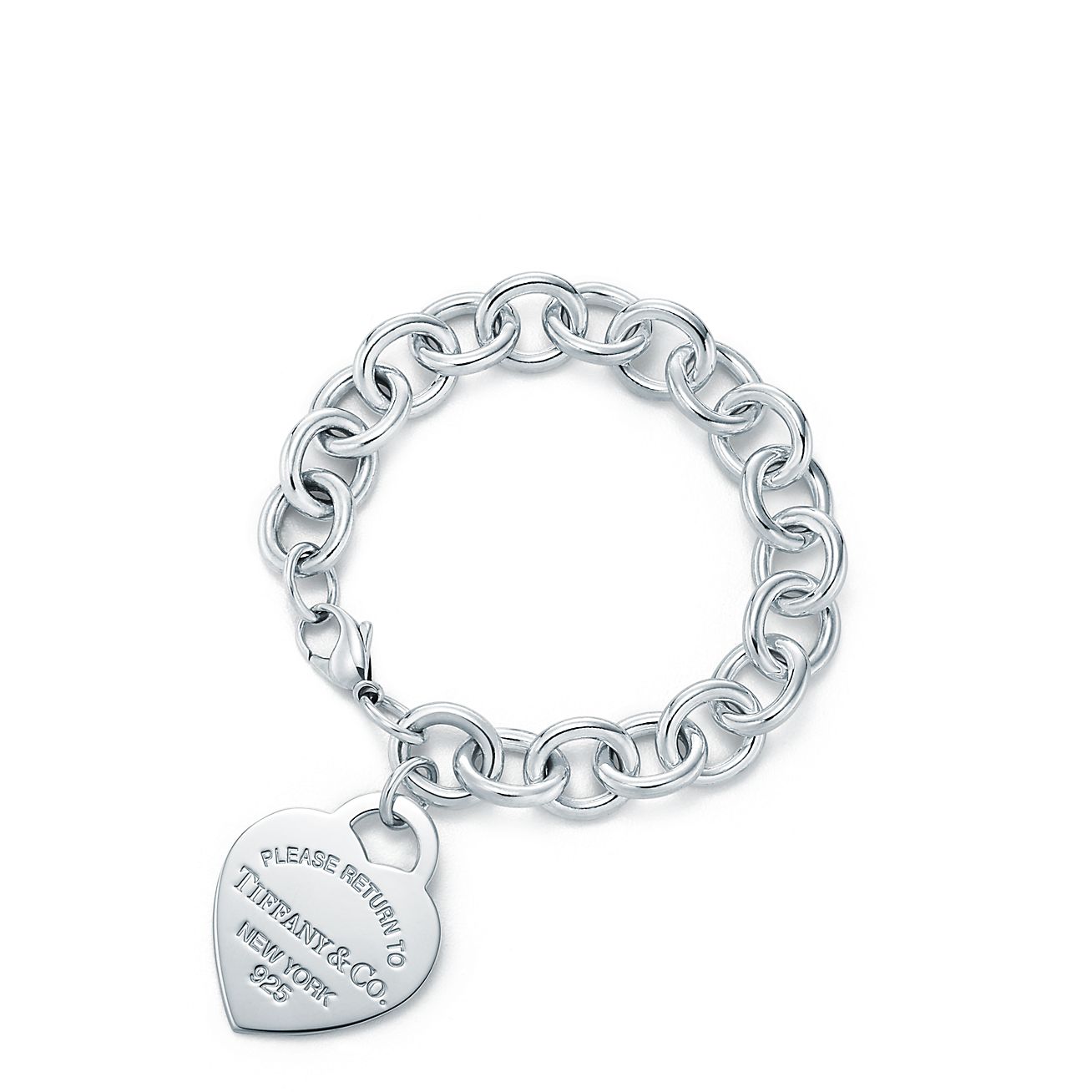 Return To Tiffany Heart Tag Bracelet In Sterling Silver Medium Return To Tiffany Heart Tag Bracelet