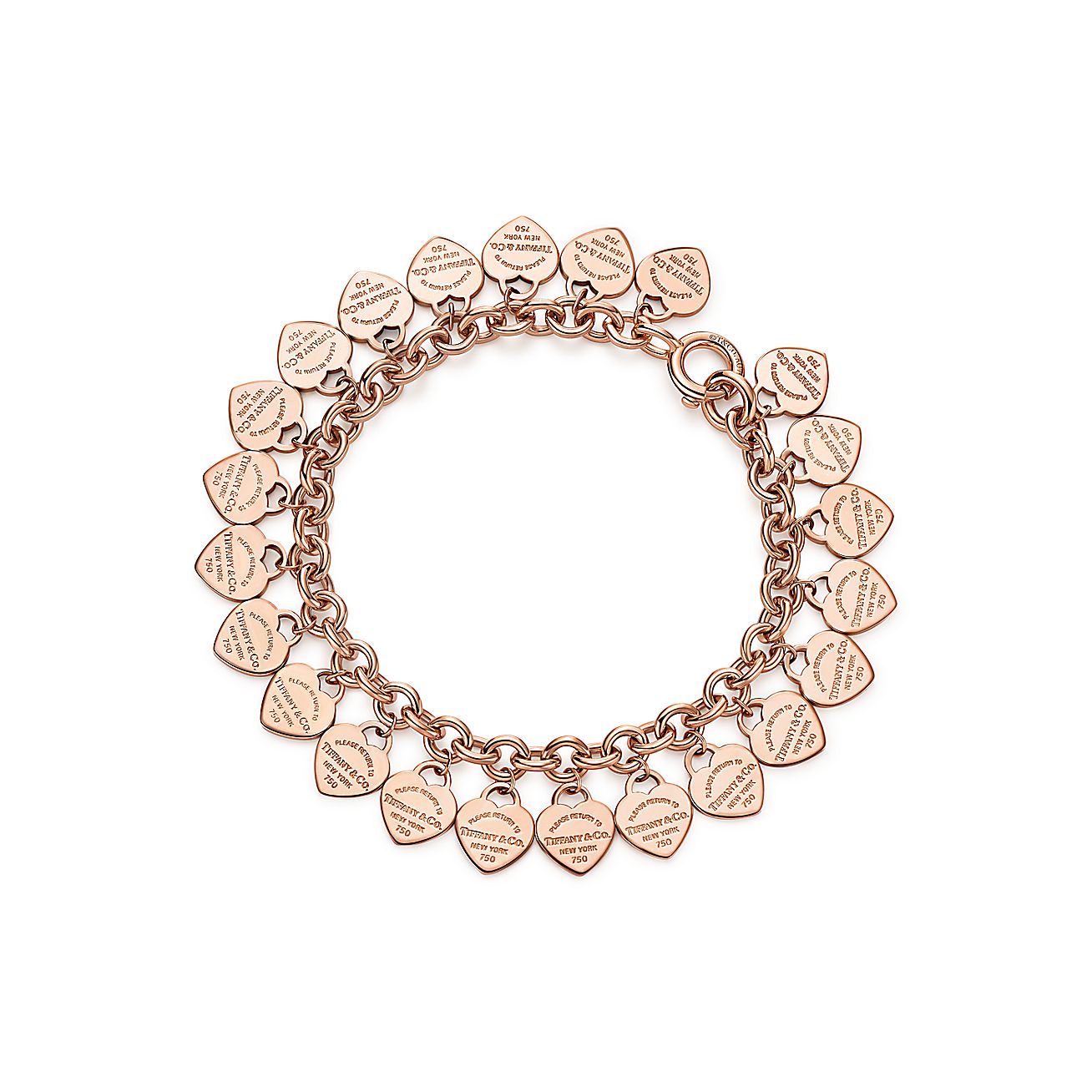 Tiffany gold heart bracelet clearance