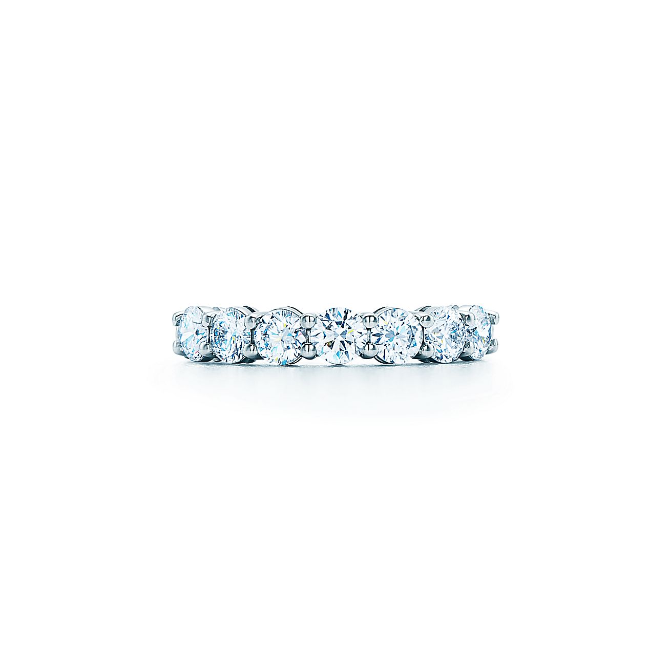 Shared Setting Band Ring Half Circle Shared Setting Band Ring Half Circle