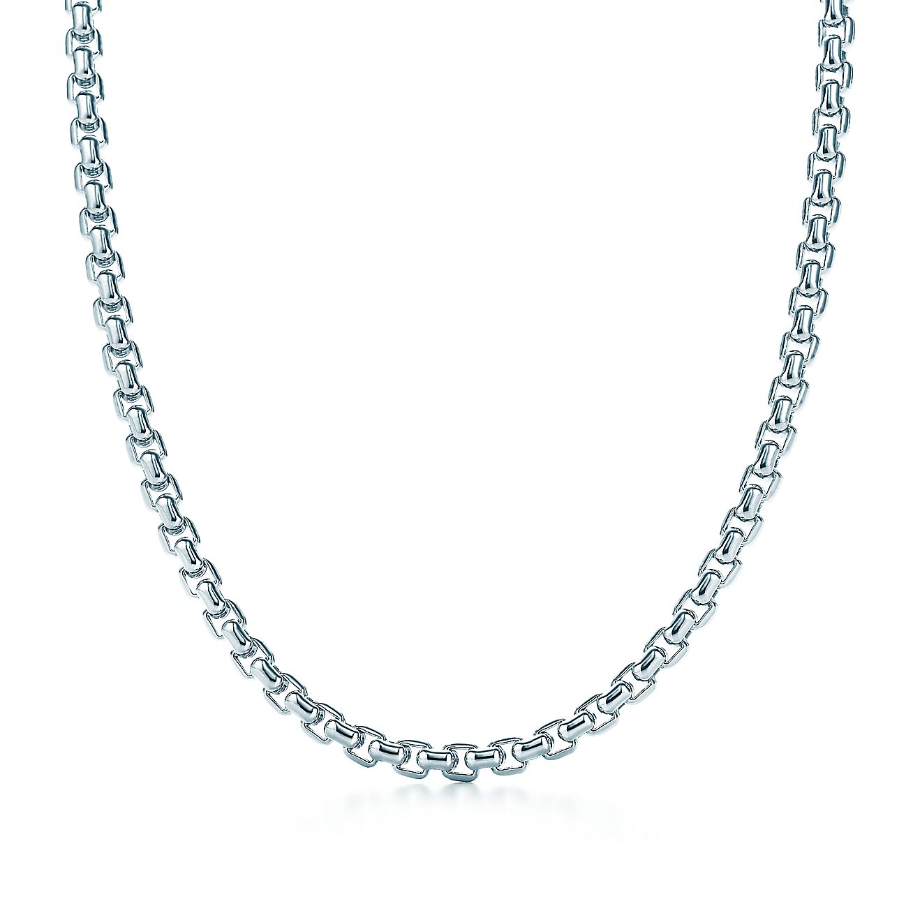 Tiffany square link necklace clearance