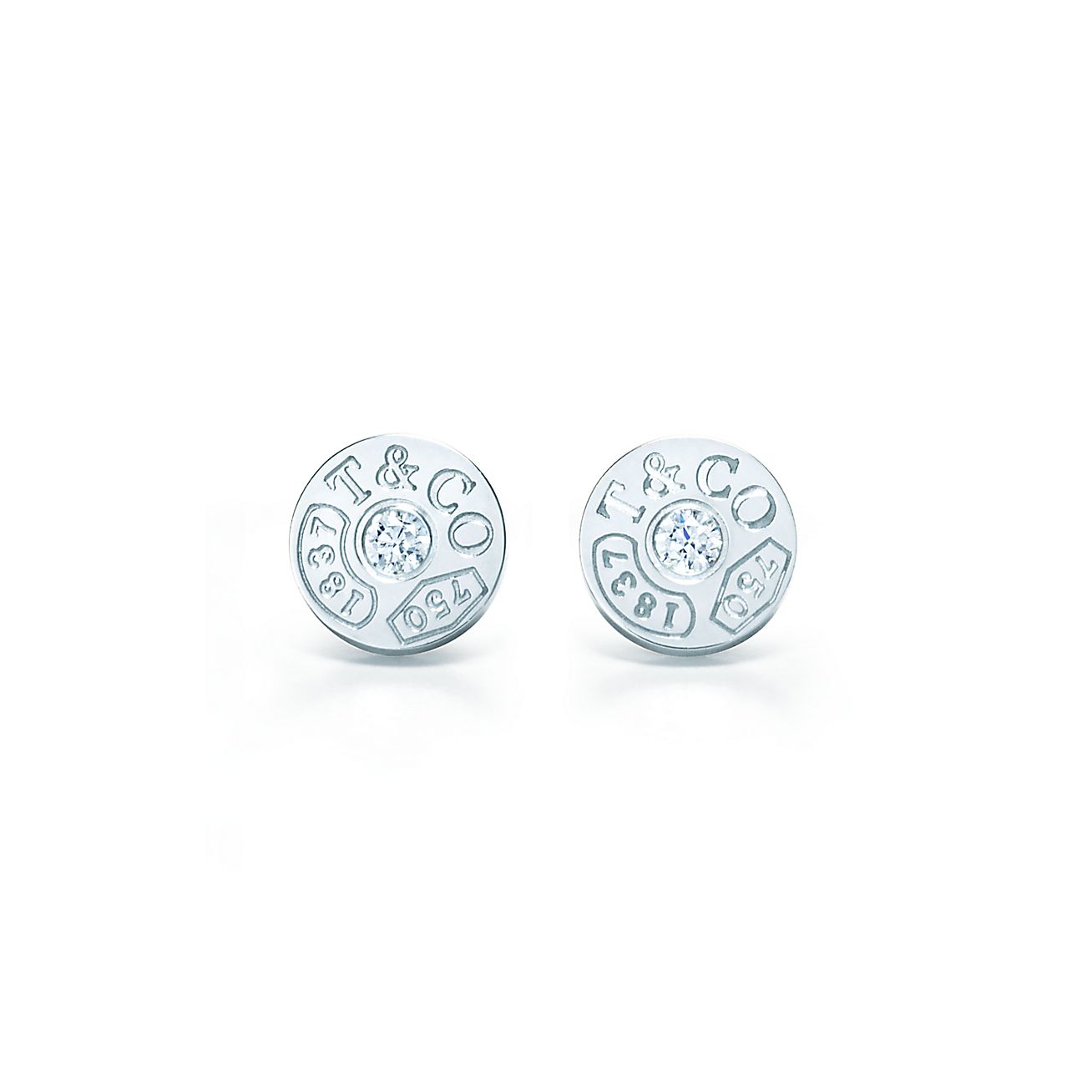 Tiffany and co circle earrings Clearance