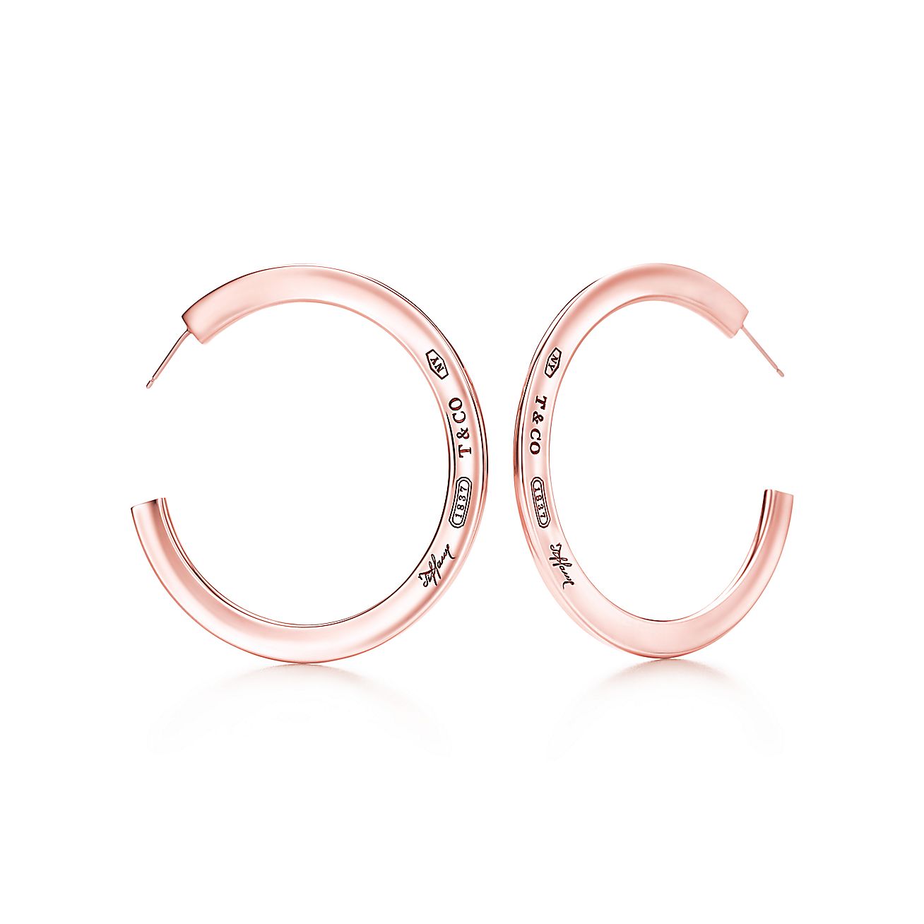tiffany 1837 hoop earrings medium