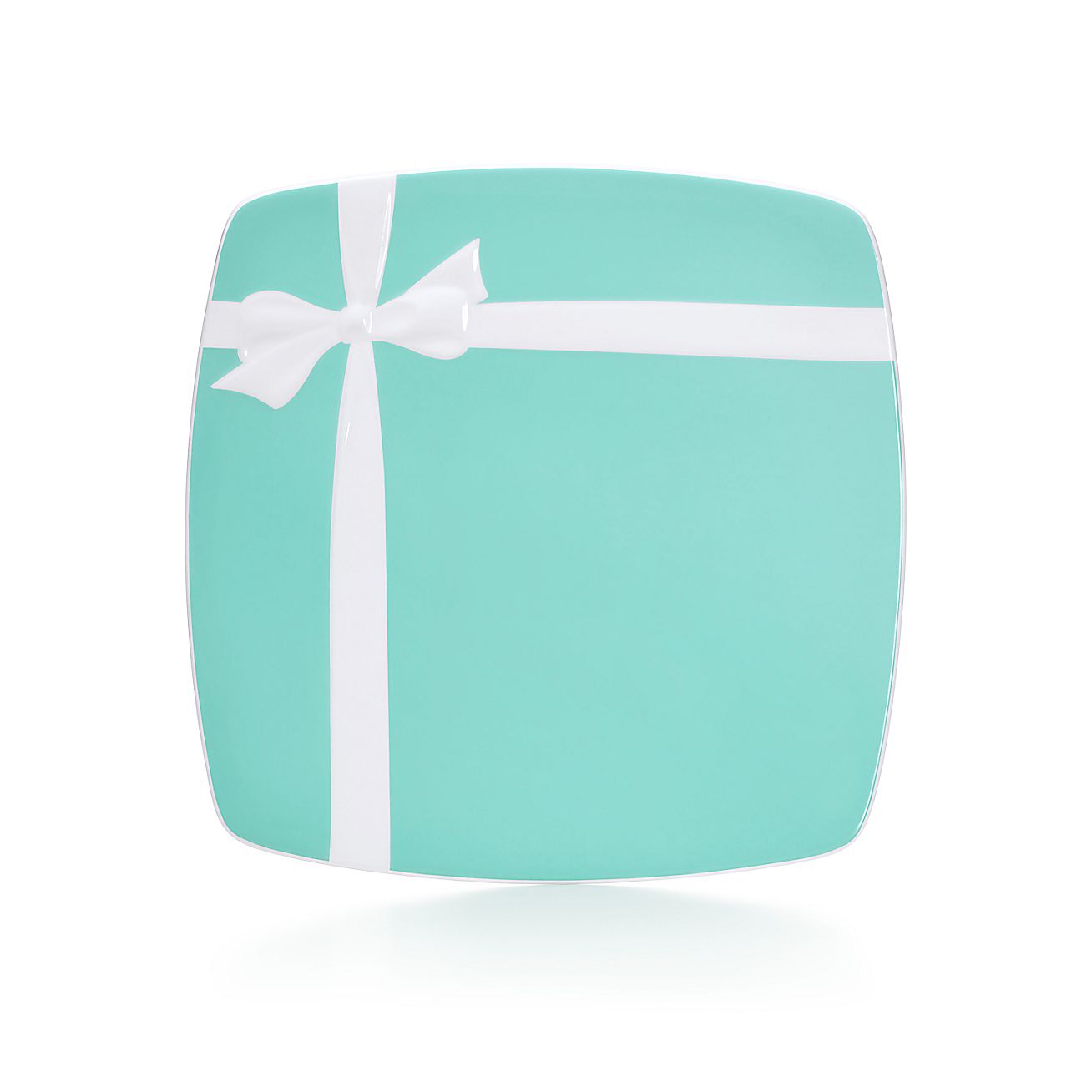 Tiffany Blue Box plate in ironstone ceramic. Tiffany & Co.