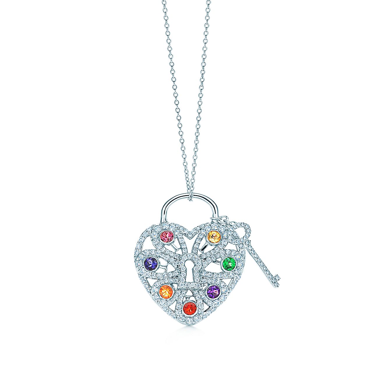 Tiffany filigree heart pendant clearance