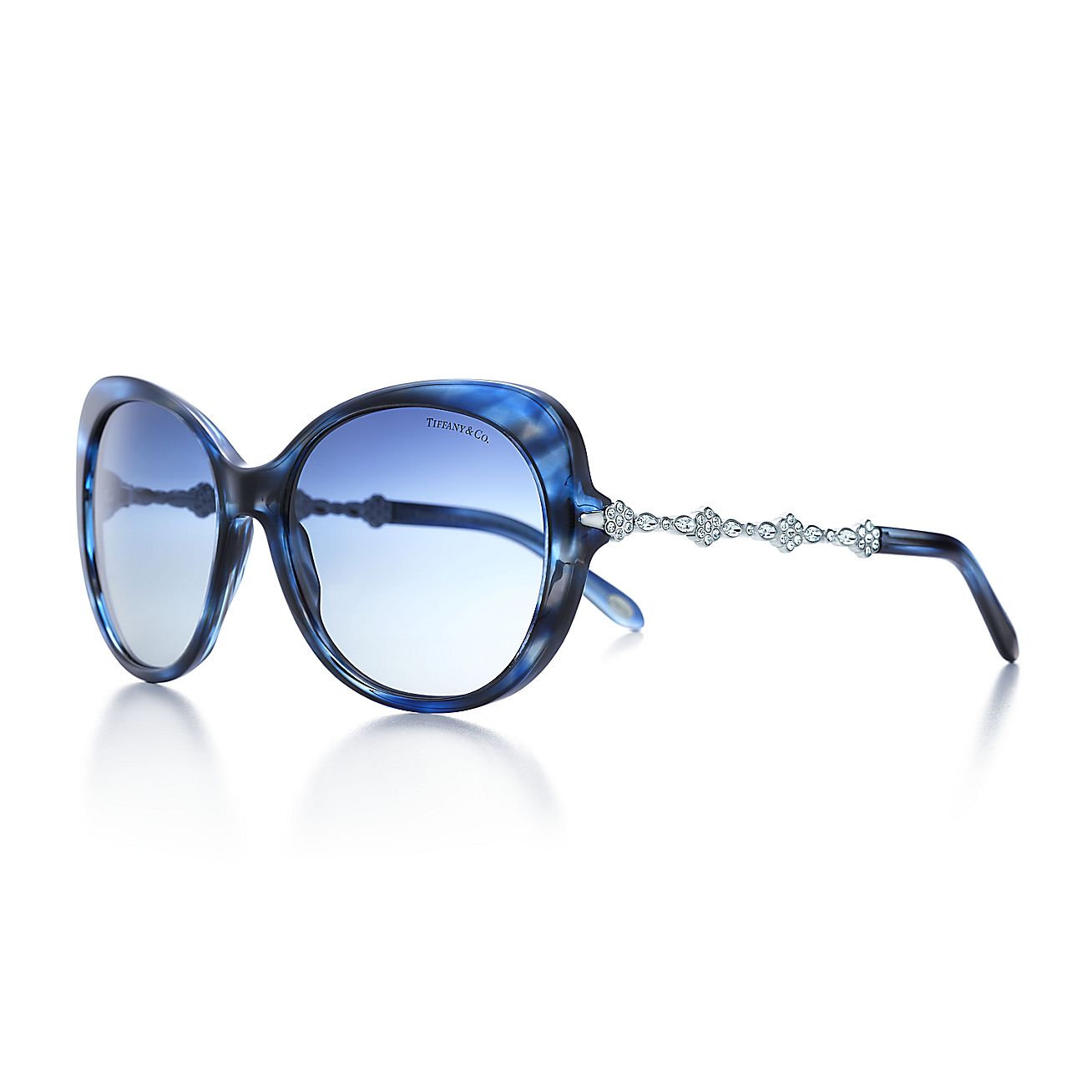 Tiffany Garden cat eye sunglasses in acetate with Austrian crystals