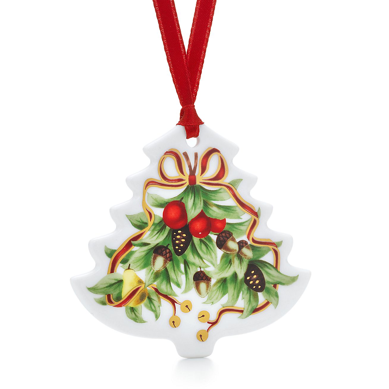 Tiffany Holiday™ Christmas tree ornament in porcelain. Tiffany & Co.