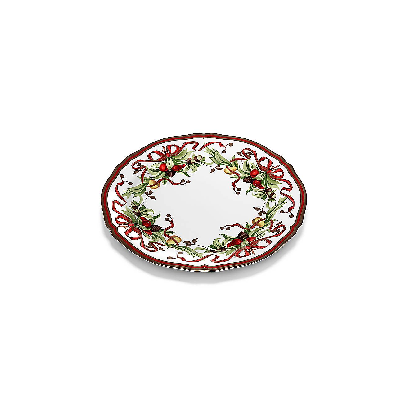 Tiffany Holiday™ serving plate in porcelain. Tiffany & Co.