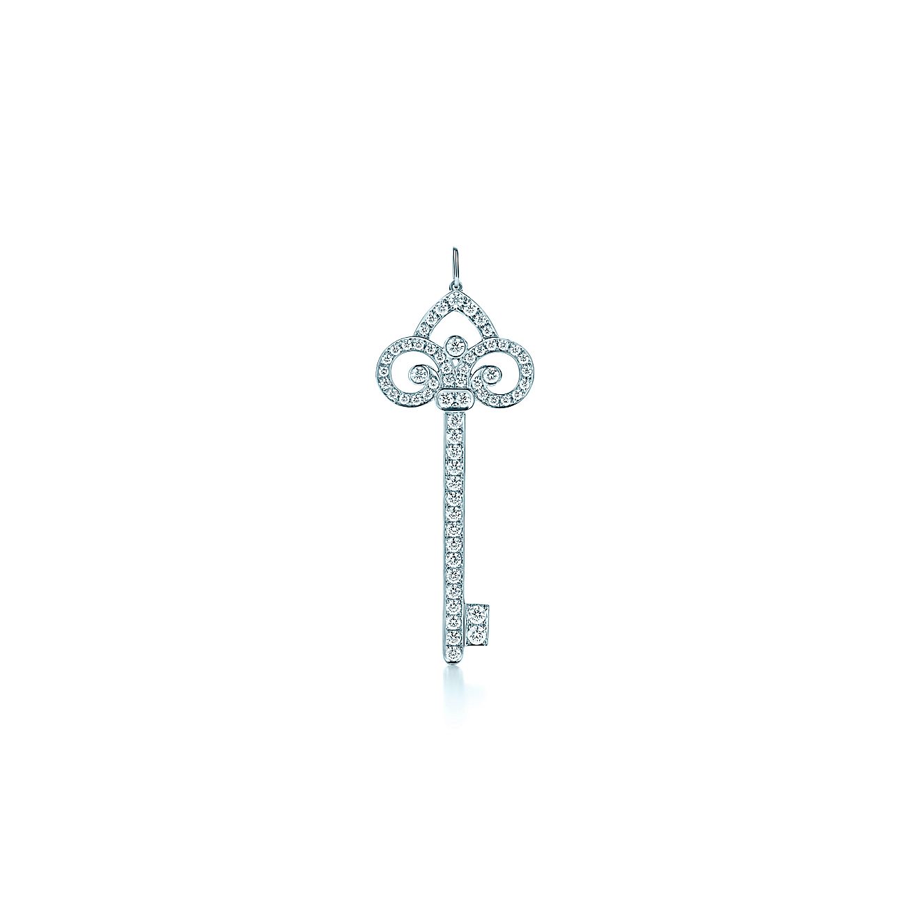 tiffany keys:鸢尾花钥匙鍊坠