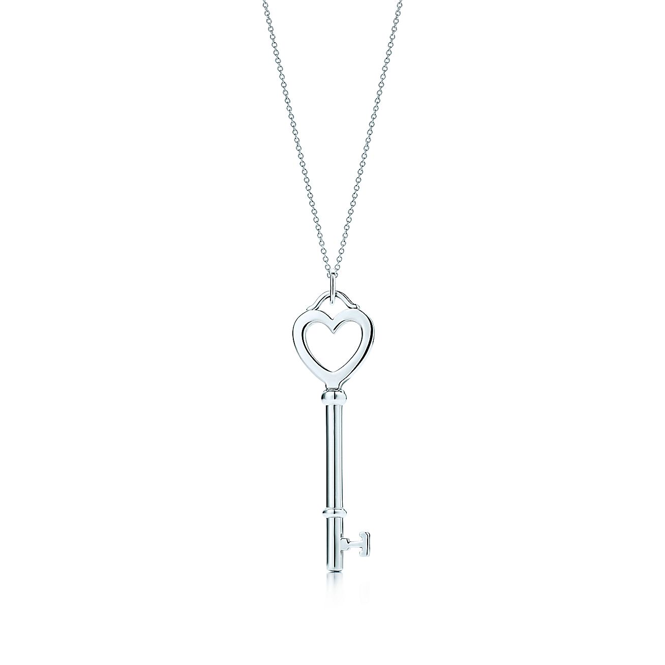 Tiffany Keys Heart Key Pendant In Sterling Silver On A Chain Tiffany And Co 2389
