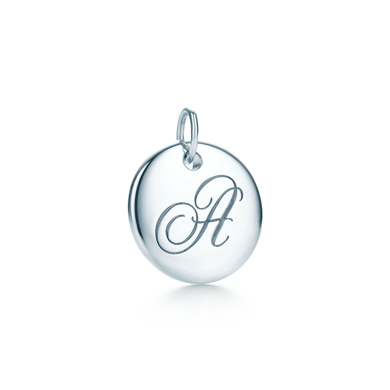 Tiffany Notes Alphabet Disc Charm In Silver, Small. Letters A-Z ...