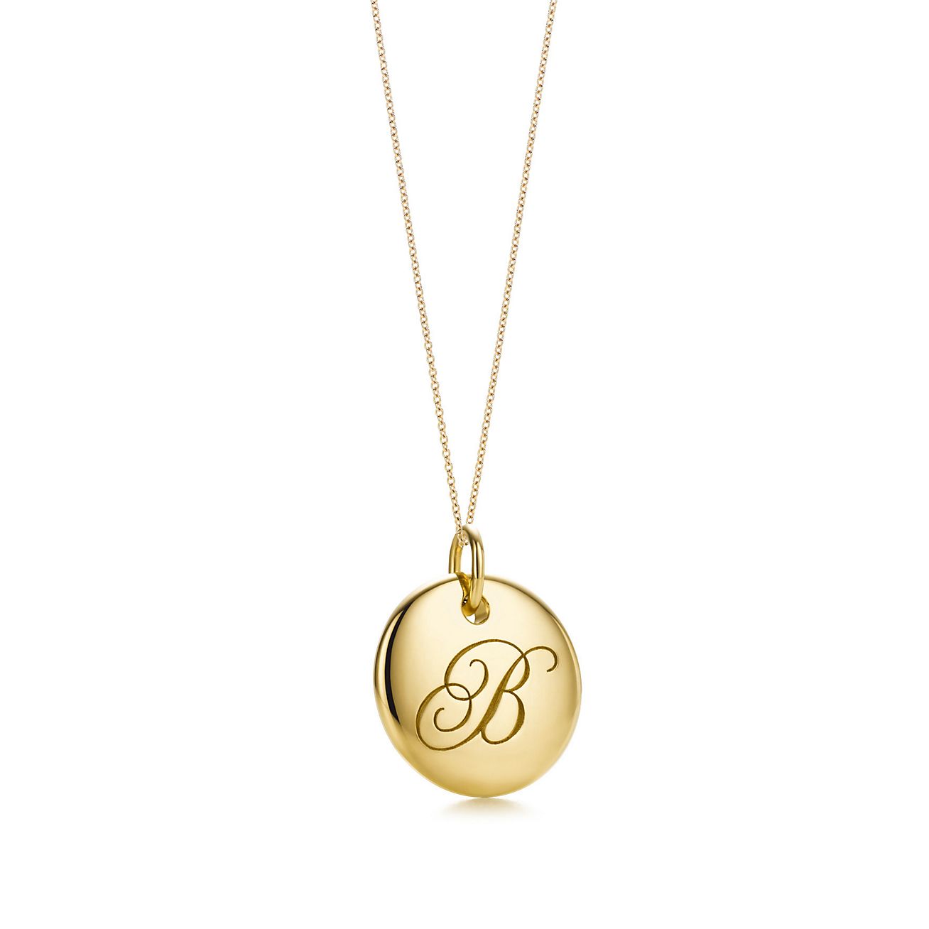 Tiffany Notes Alphabet Disc Charm In 18k Gold, Small. Letters A-Z ...