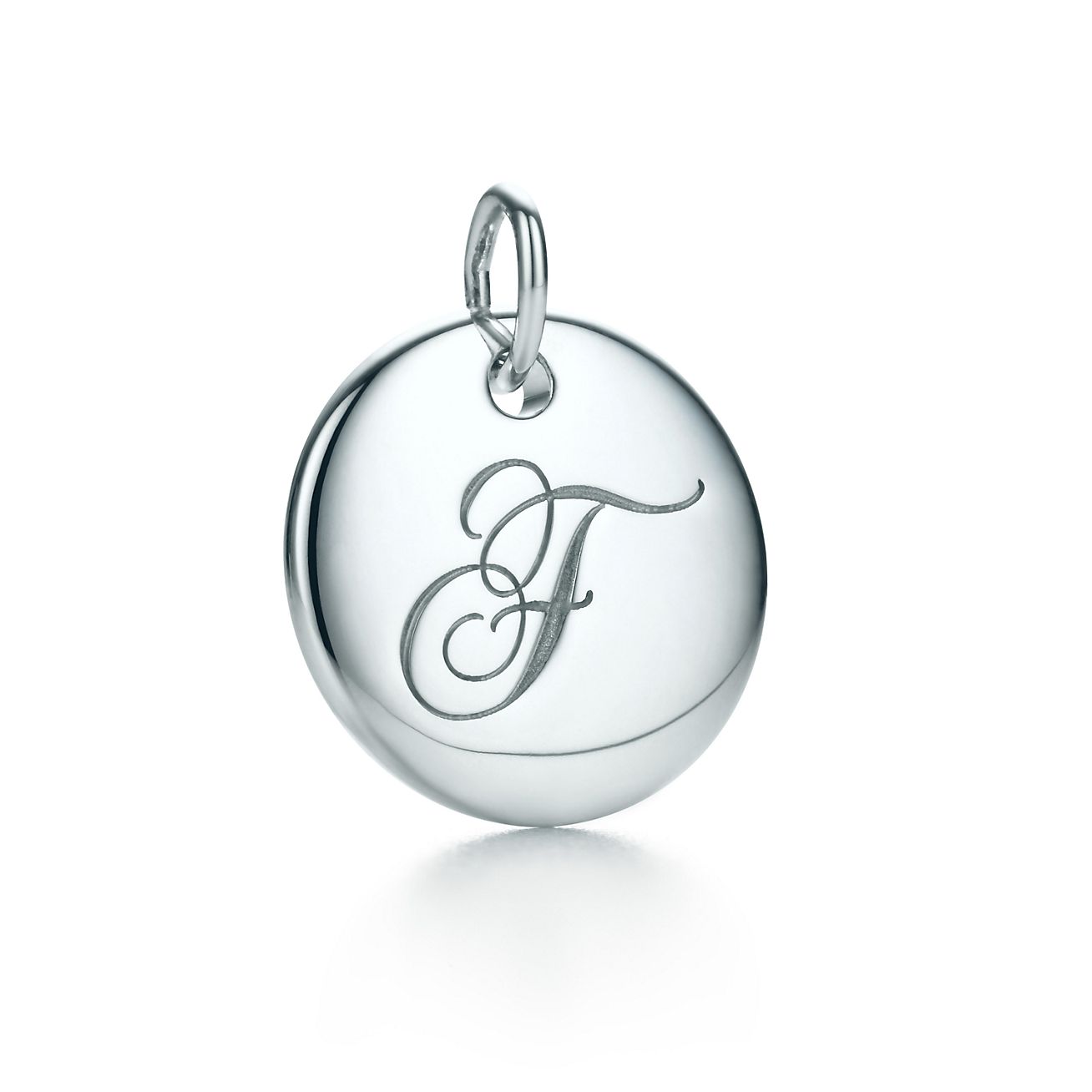 Tiffany Notes Alphabet Disc Charm In Silver, Small. Letters A-Z ...