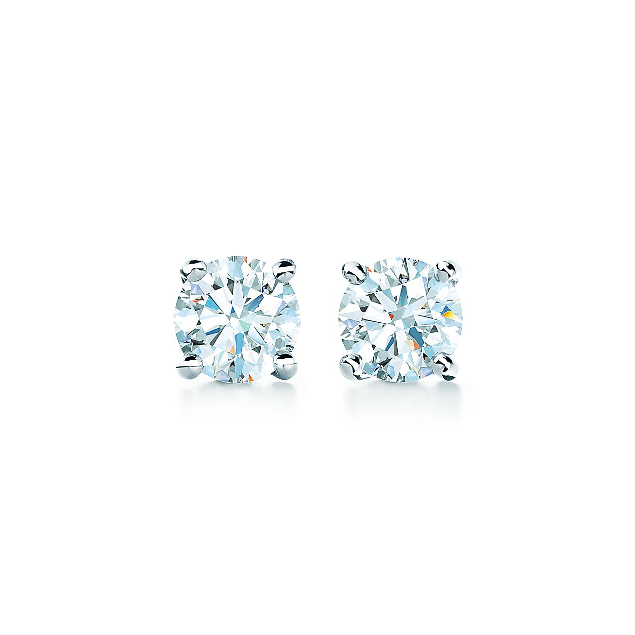 tiffany solitaire: 钻石耳环