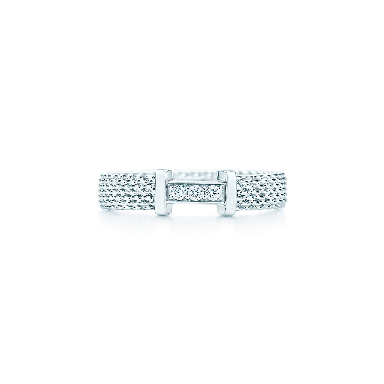 Tiffany And Co Somerset Ring With Diamonds Tiffany And Co Somerset Ring With Diamonds
