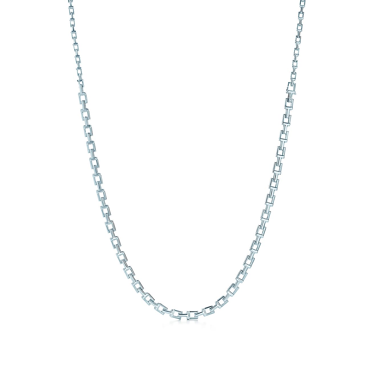 Tiffany T chain necklace in sterling silver. | Tiffany & Co.