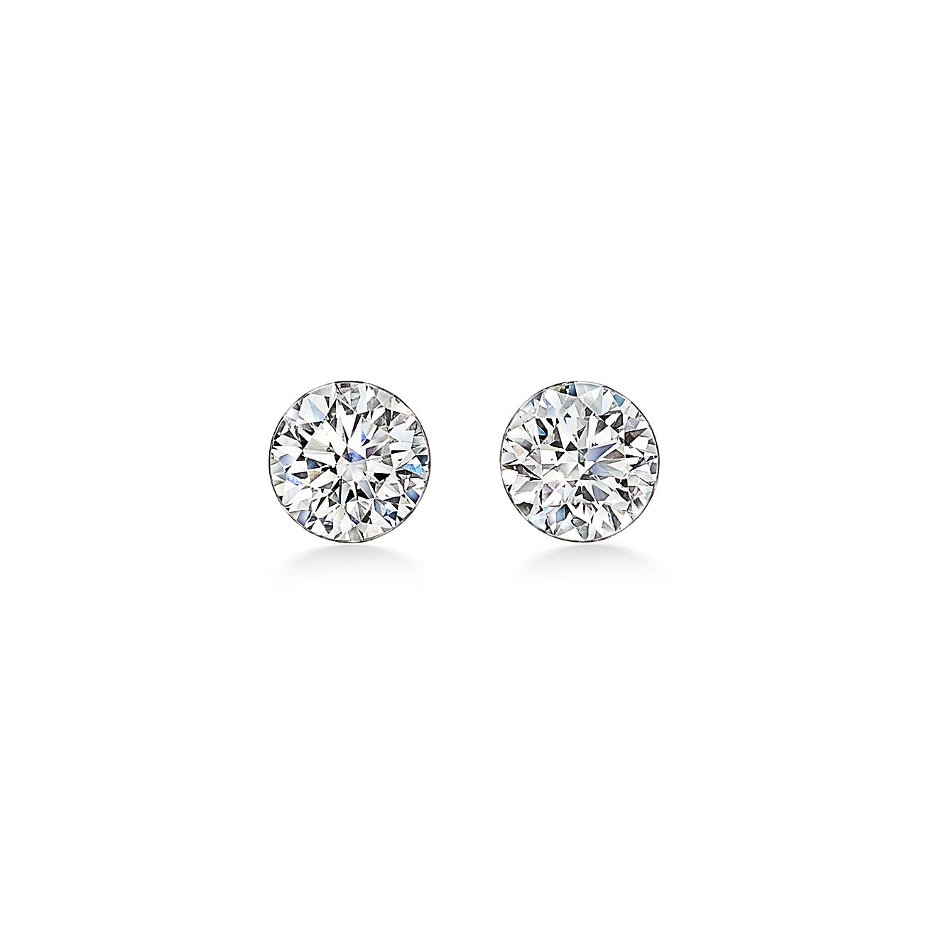 Tiffany Titan Setting by Pharrell Williams Diamond Earrings in Platinum