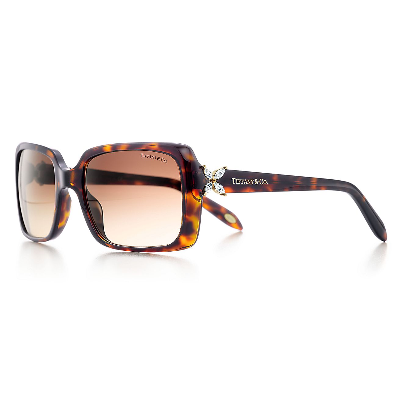 Tiffany Victoria® rectangular sunglasses with Austrian crystals