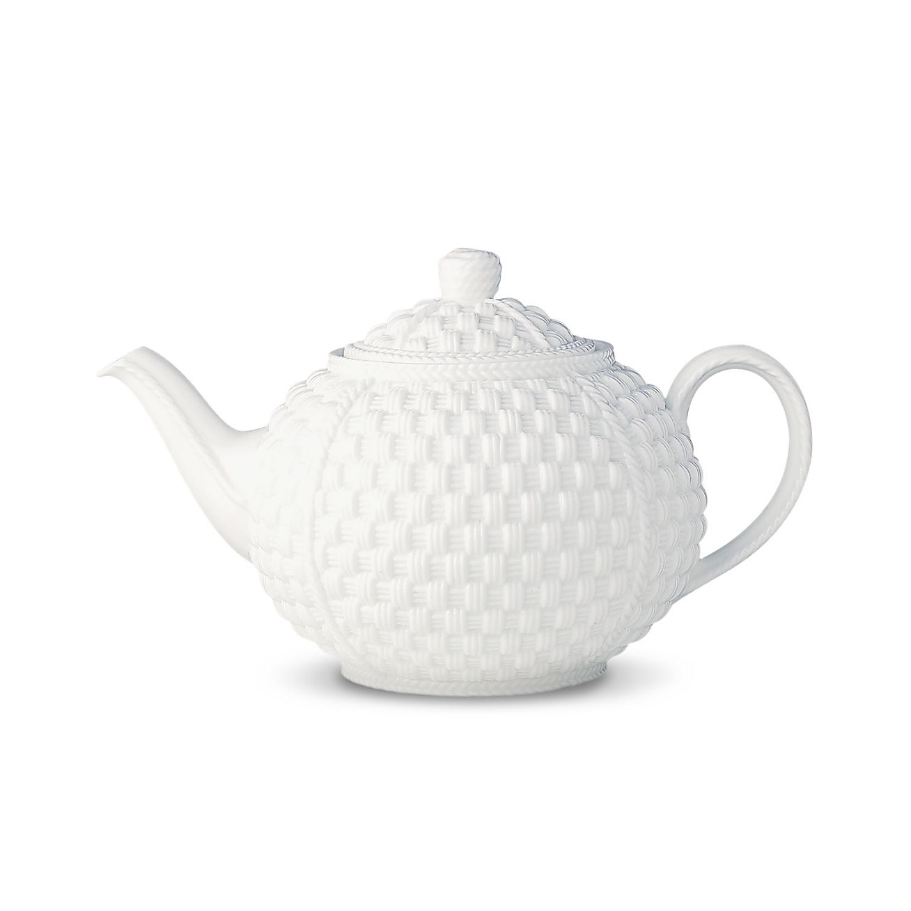 Tiffany Weave teapot in Irish Parian bone china. Tiffany & Co.